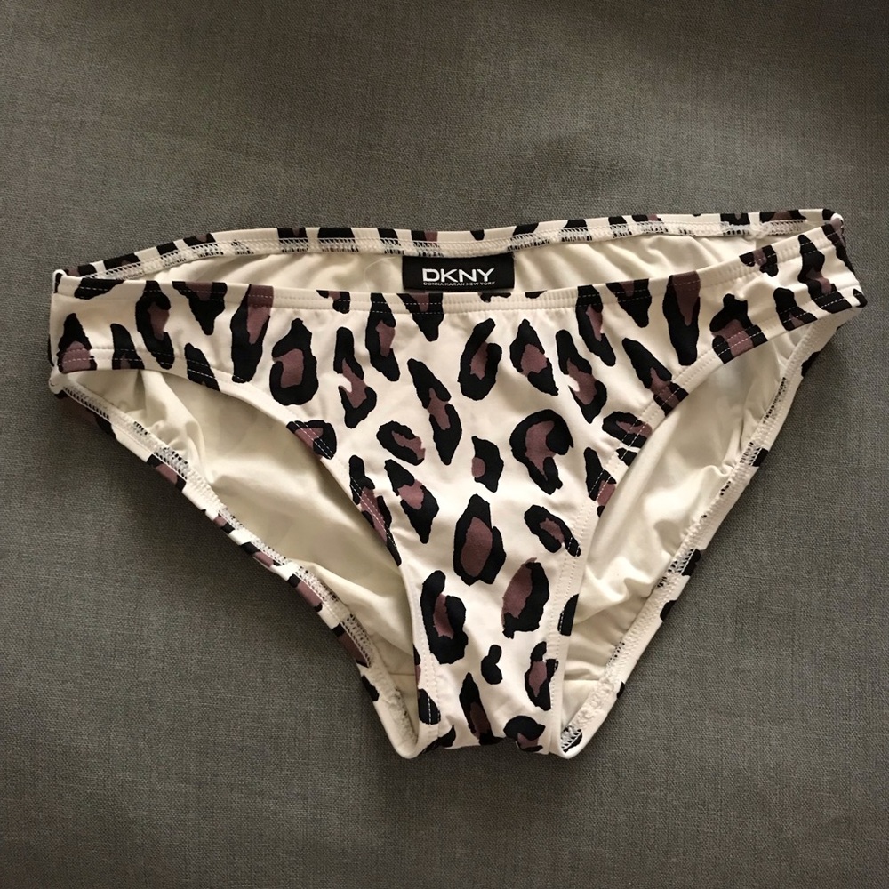 FREE with Purchase DKNY Leopard Print Bikini Bottoms